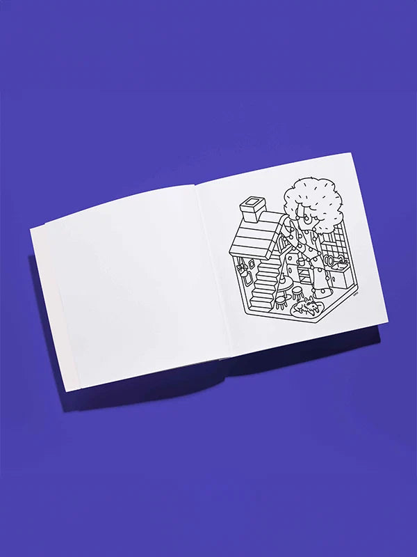 Cozy Art - Calm & Cute Coloring Notebooks: 3 styles - Cozy Art Tiny House