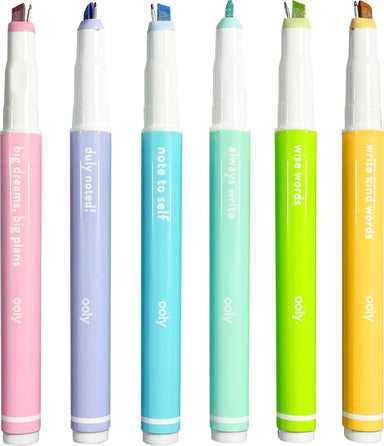 Noted! 2-in-1 Micro Fine Tip Pens & Highlighters - Set of 6