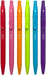 Bright Writers Colored Ink Retractable Ballpoint Pens - Set of 6