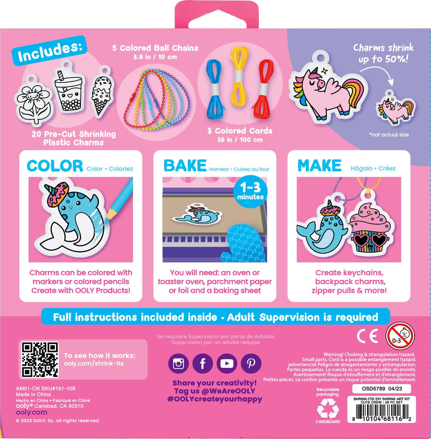 Shrink-Its! D.I.Y. Shrink Art Kit - Cute Crew