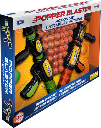Popper Blasters Set - 2 Guns with 60 Balls