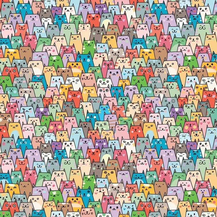 Origami Paper 100 sheets Cat Patterns 6" (15 cm)