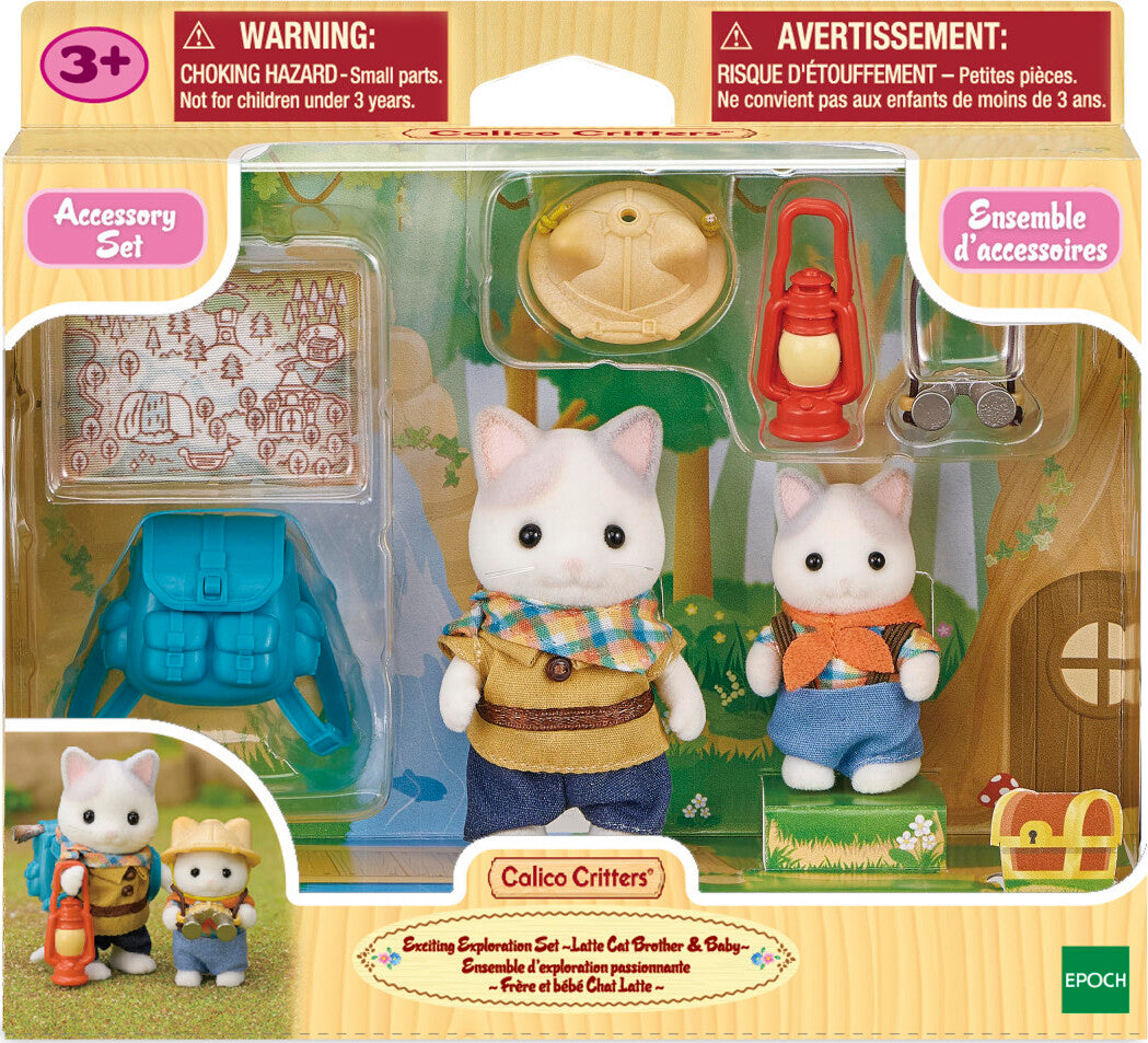 Exciting Exploration Set -Latte Cat Brother and Baby