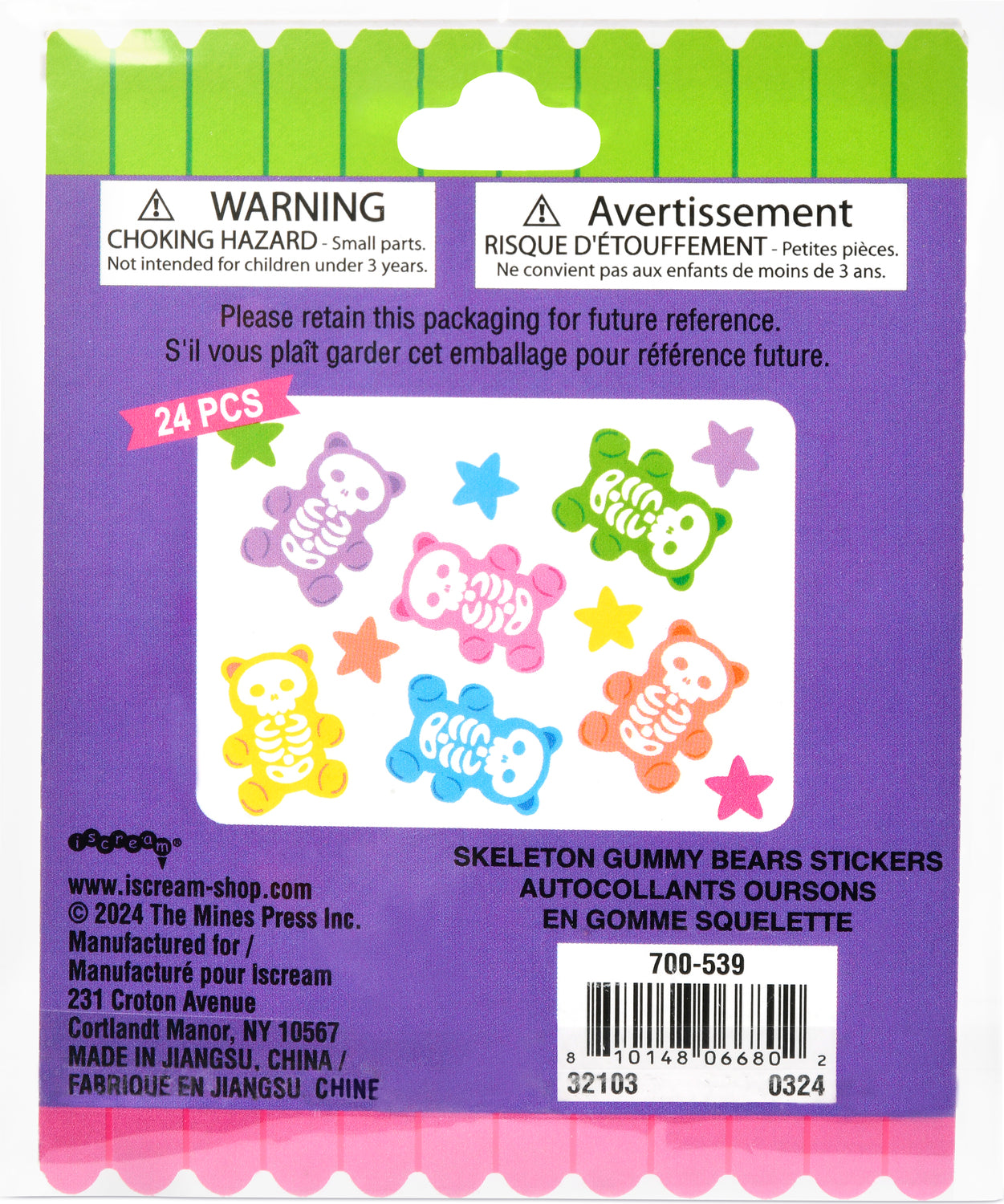 Skeleton Gummy Bears Stickers