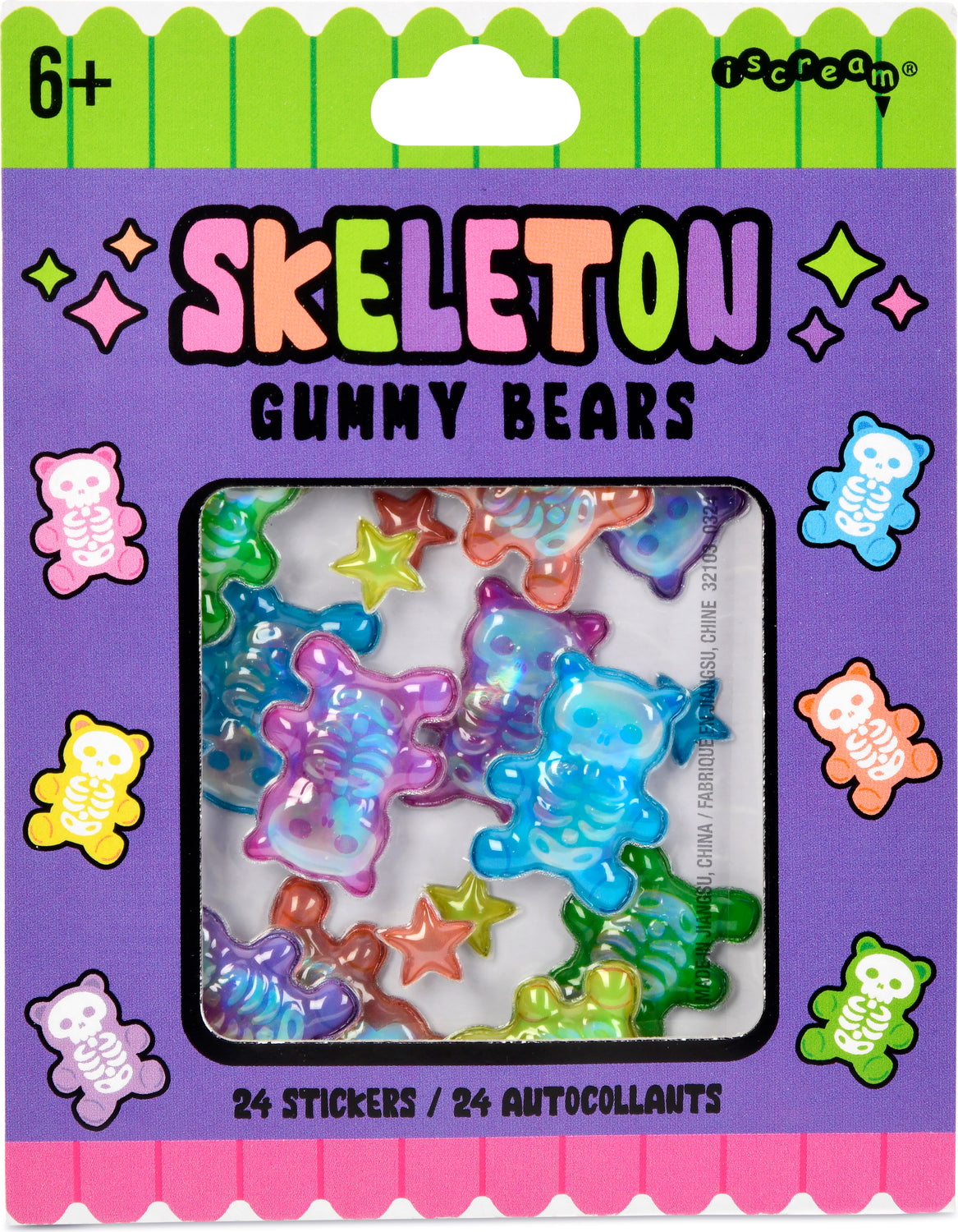 Skeleton Gummy Bears Stickers