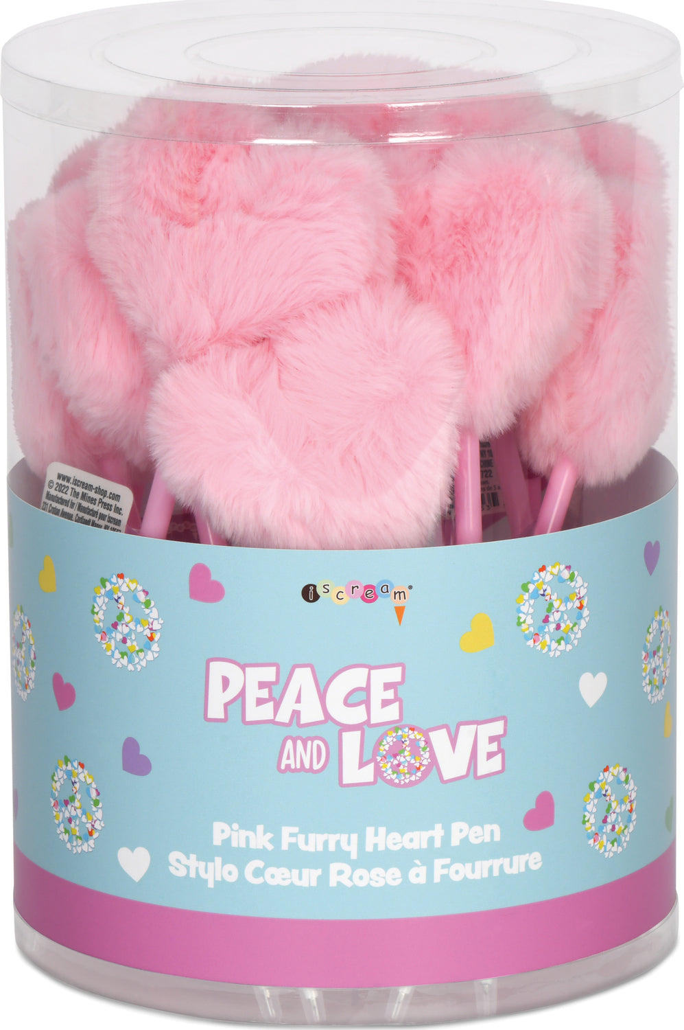 Pink Furry Heart Pen 