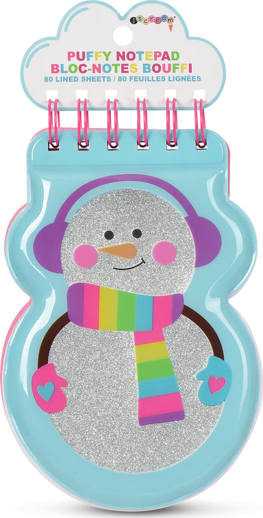 Snowman Puffy Notepad 