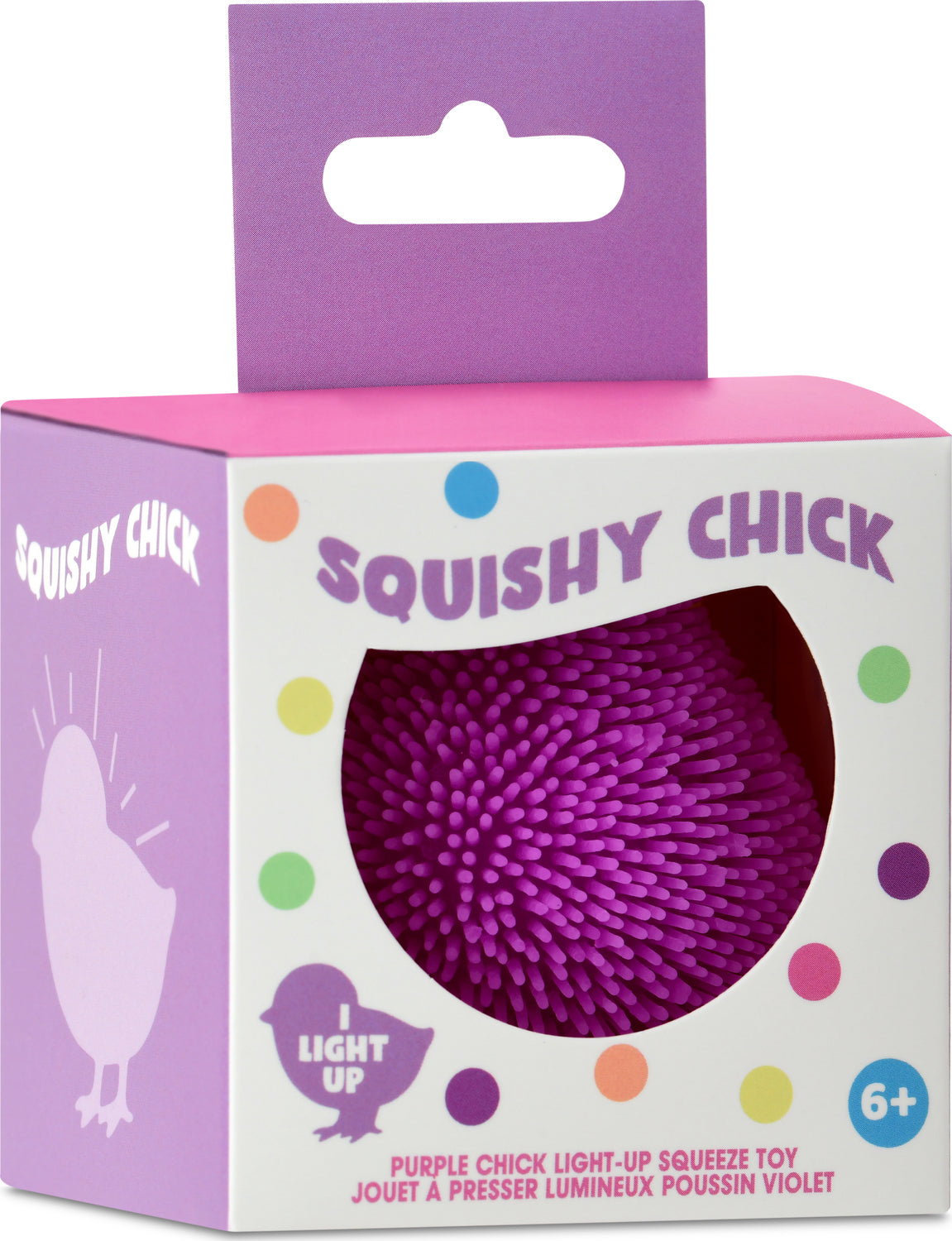 Purple Chick Light-Up Squeeze Toy