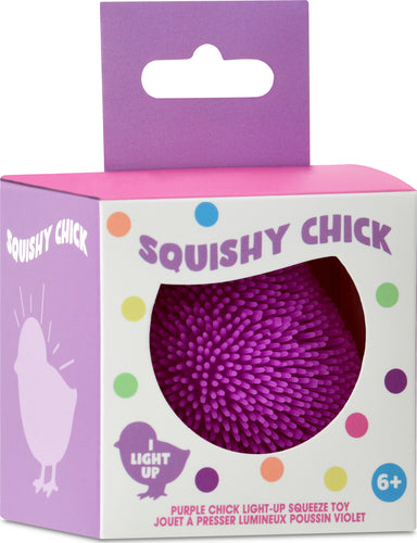 Purple Chick Light-Up Squeeze Toy