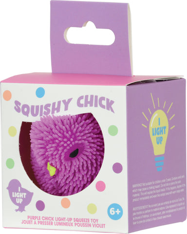 Purple Chick Light-Up Squeeze Toy