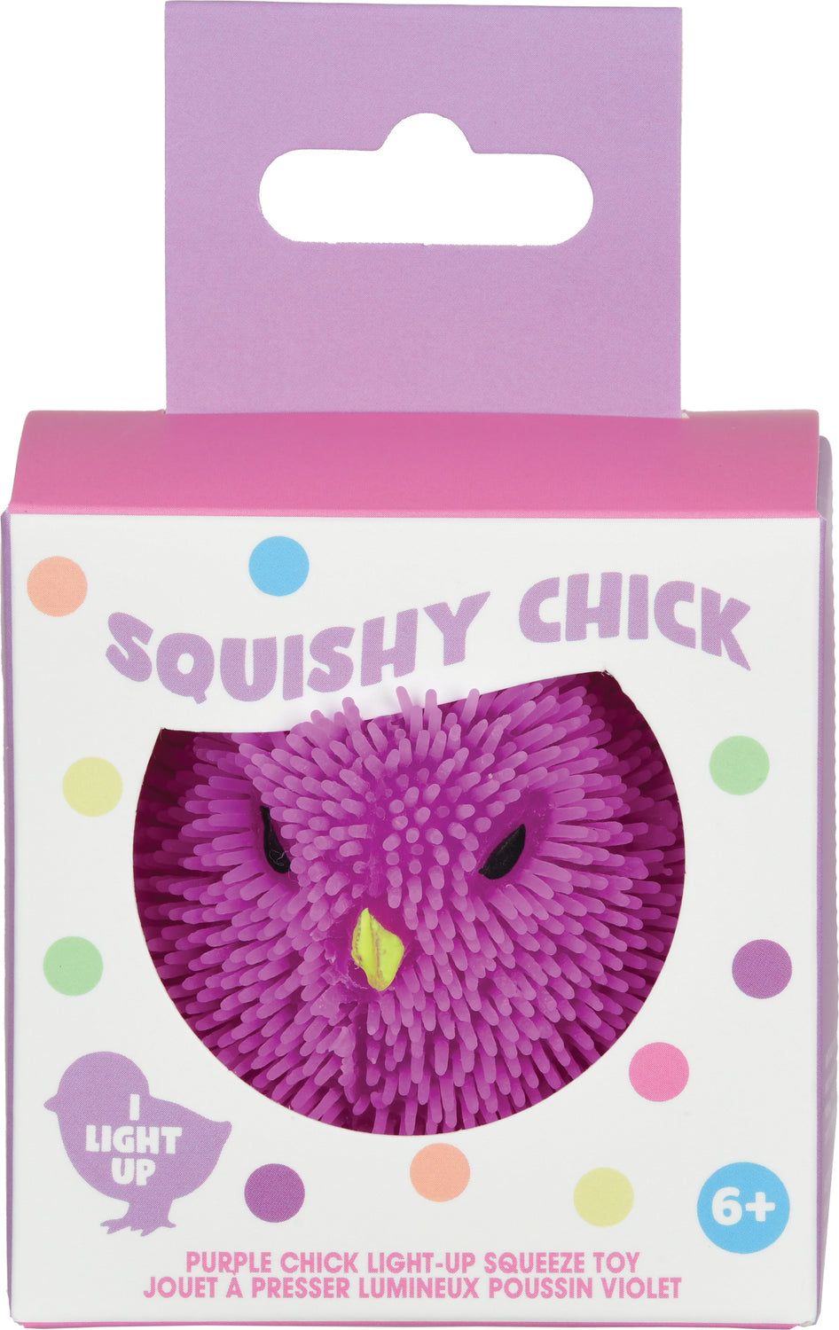 Purple Chick Light-Up Squeeze Toy