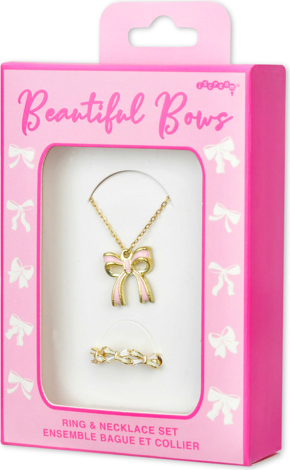 Beautiful Bows Ring And Necklace Set