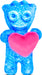 Blue Spk Kid with Heart Plush