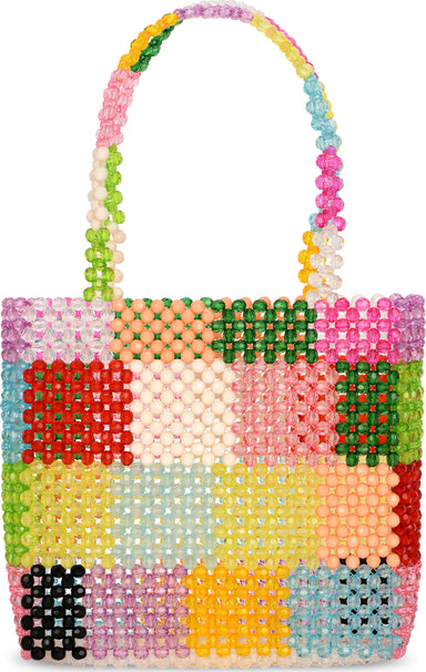 Color Block Beaded Bag