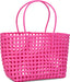 Large Pink Weave Tote