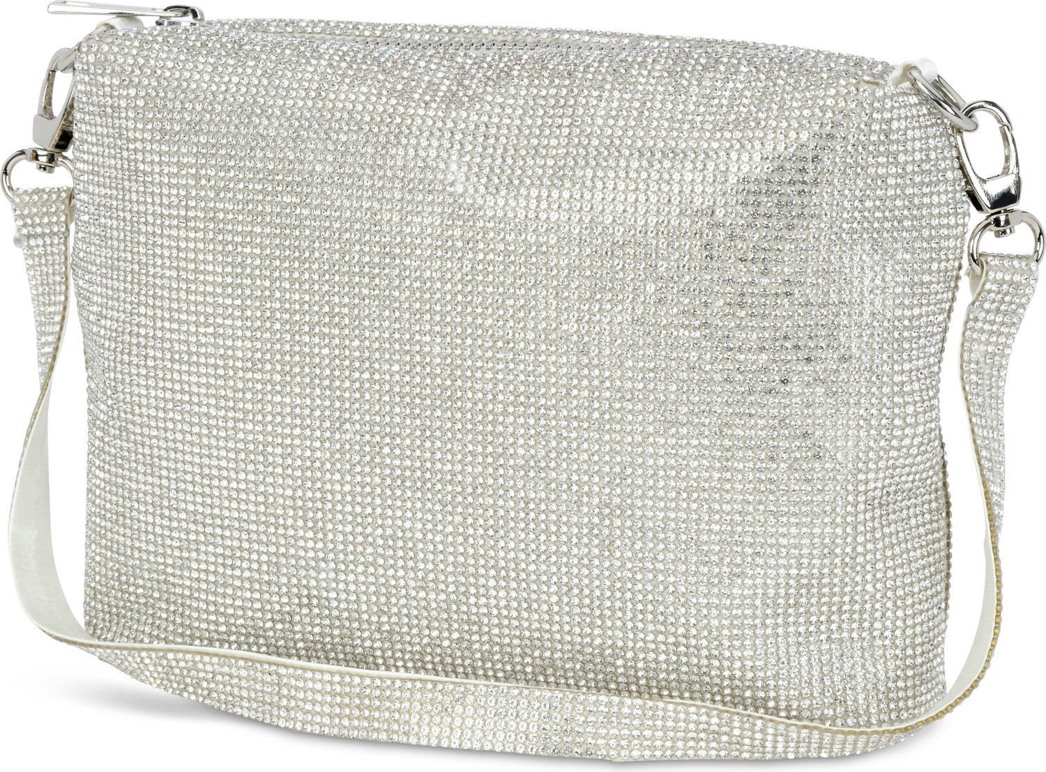 White Crystal Crossbody Bag