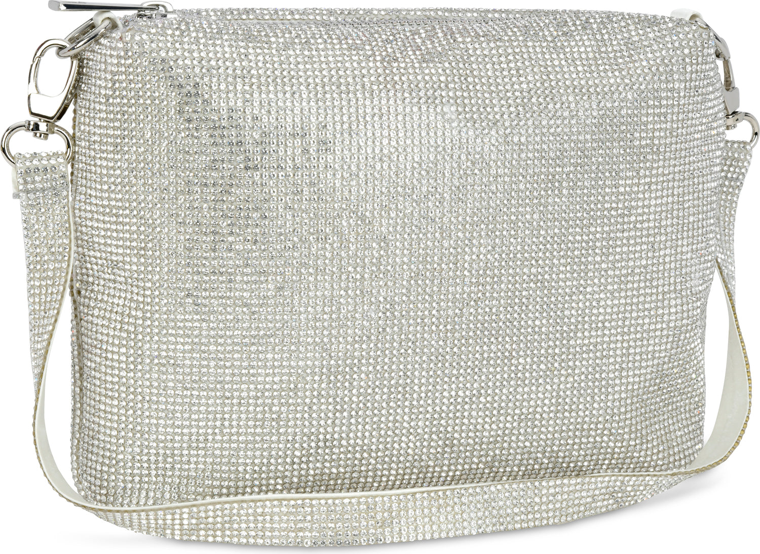 White Crystal Crossbody Bag