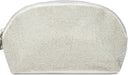 White Crystal Oval Cosmetic Bag