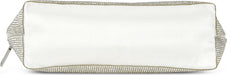 White Crystal Oval Cosmetic Bag