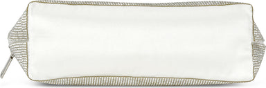 White Crystal Oval Cosmetic Bag