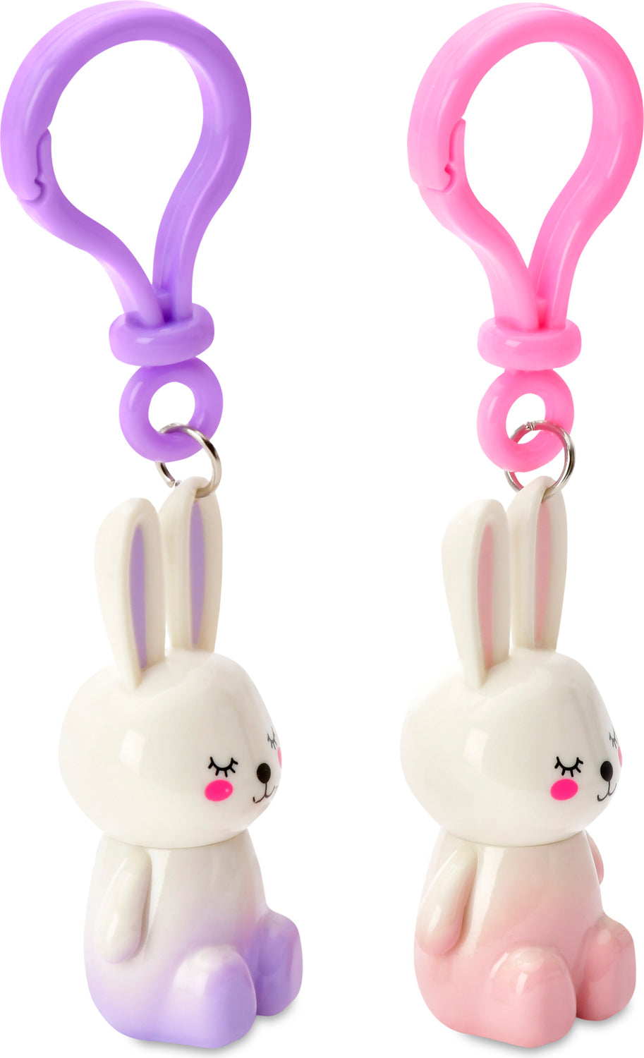 Bunny Besties Lip Gloss Key Chains - 2 Pieces