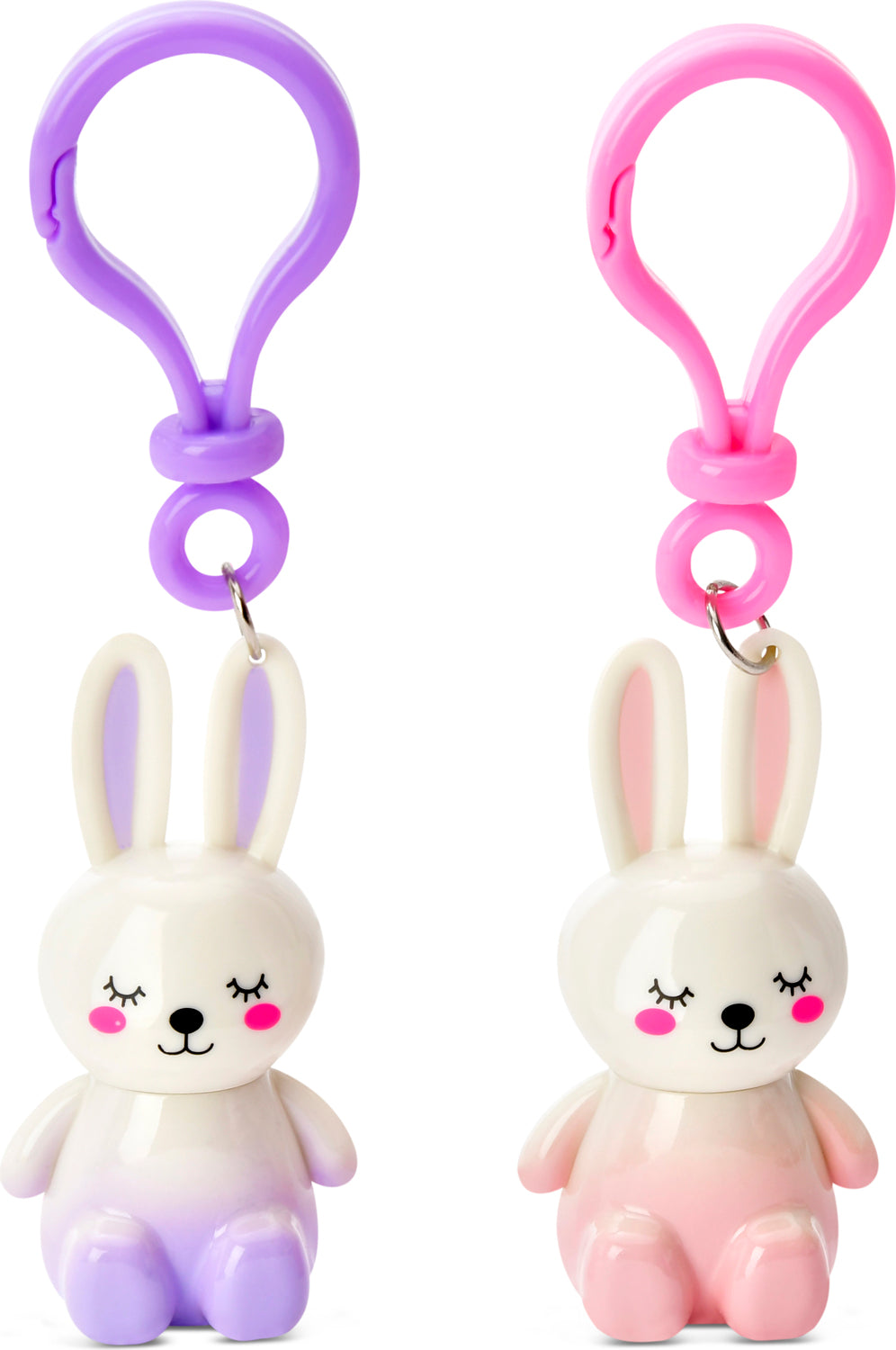 Bunny Besties Lip Gloss Key Chains - 2 Pieces