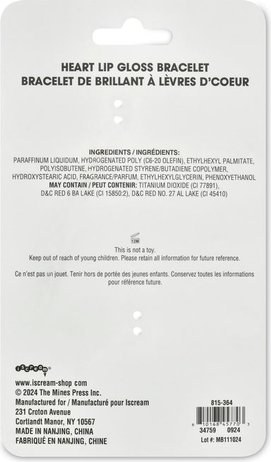 Heart Lip Gloss Bracelet