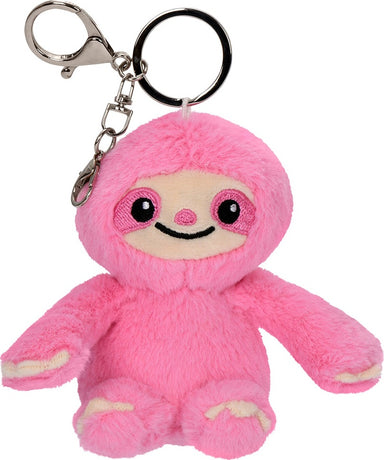 Pink Sloth Bag Buddy Clip Plush