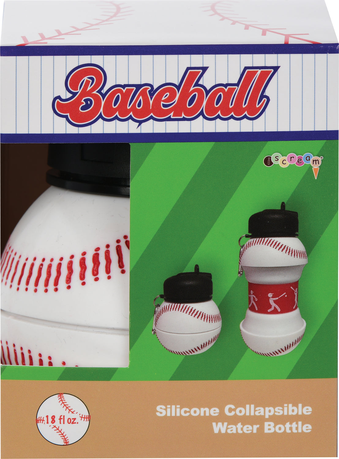 Baseball Collapsible Water Bottle