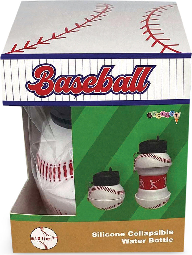 Baseball Collapsible Water Bottle