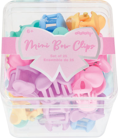 Mini Bows Hair Clips Set