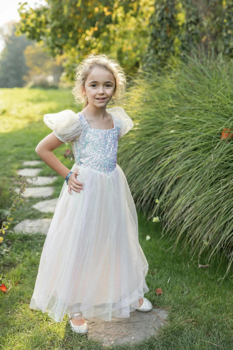 Rainbow Sherbert Sparkle Dress - Size 3-4