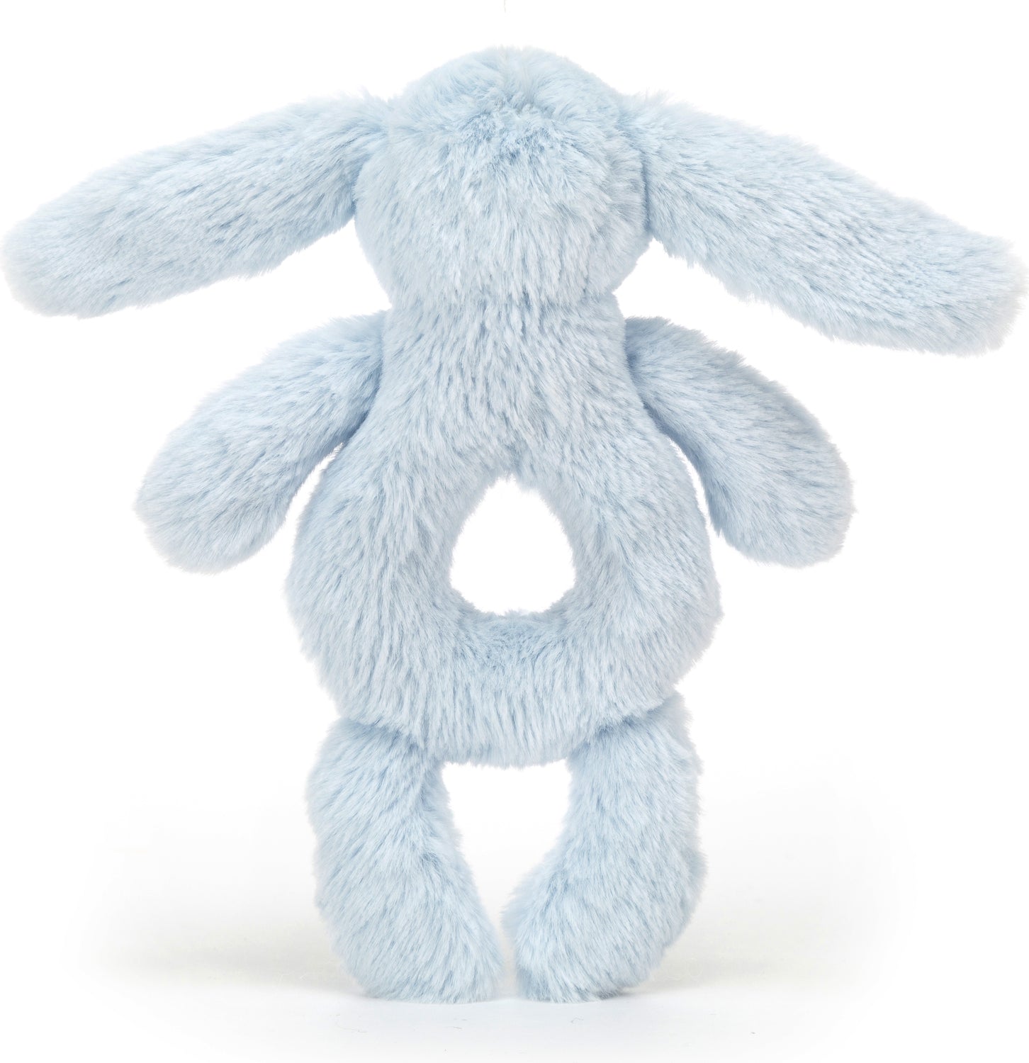 Bashful Blue Bunny Ring Rattle