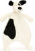 Bashful Black and Cream Puppy Comforter