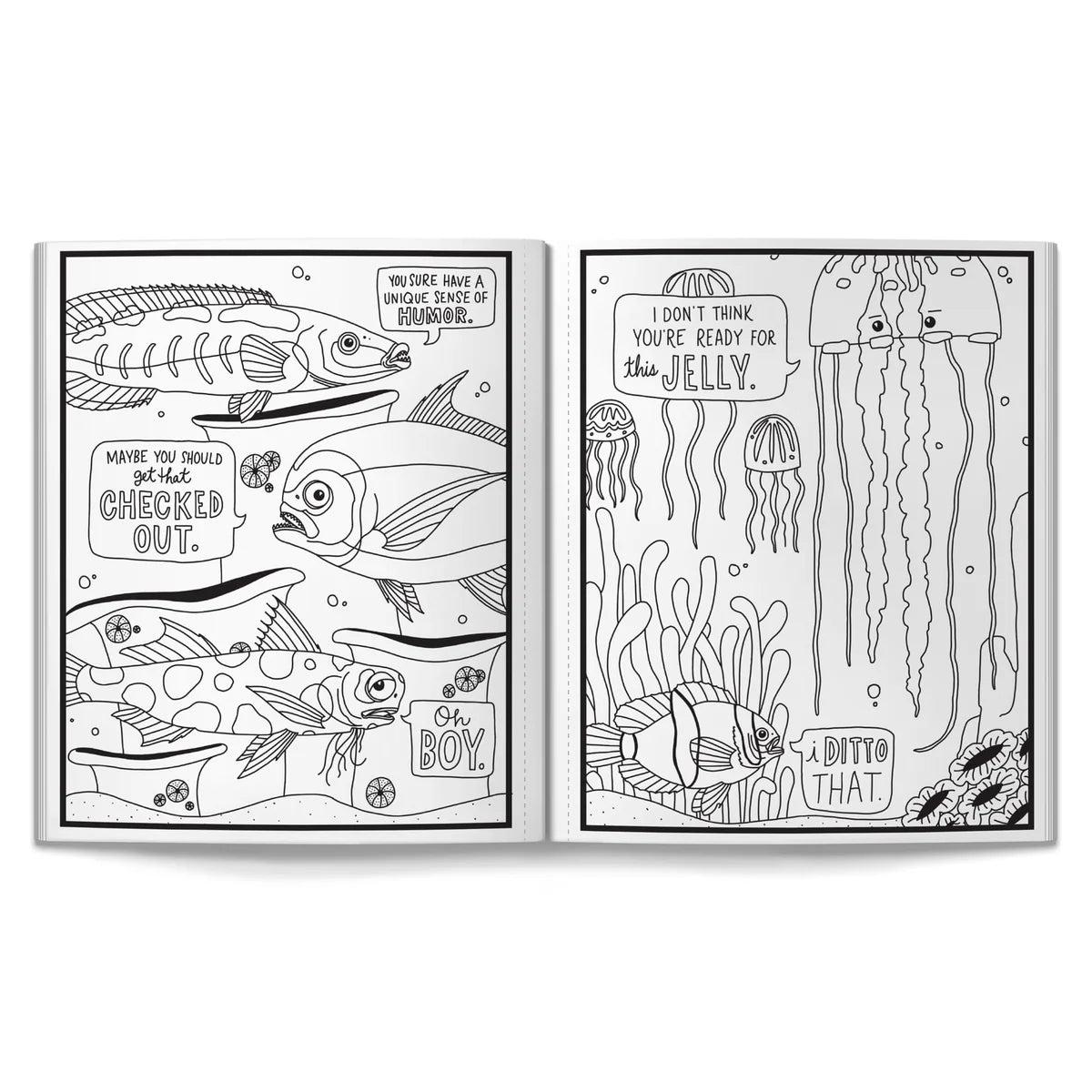 Coloring Book Judgy Fish