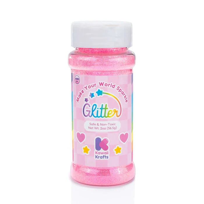 Hot Pink Glitter Shaker Jar