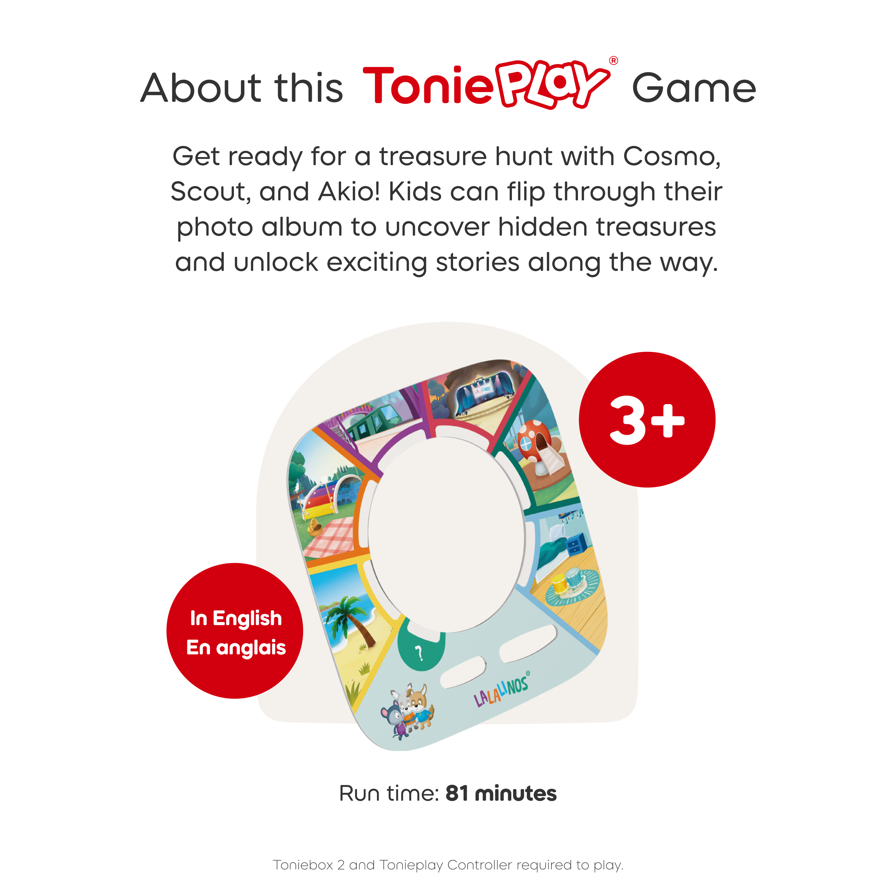 Lalalinos Find the Photo Tonieplay Controller + Game Set