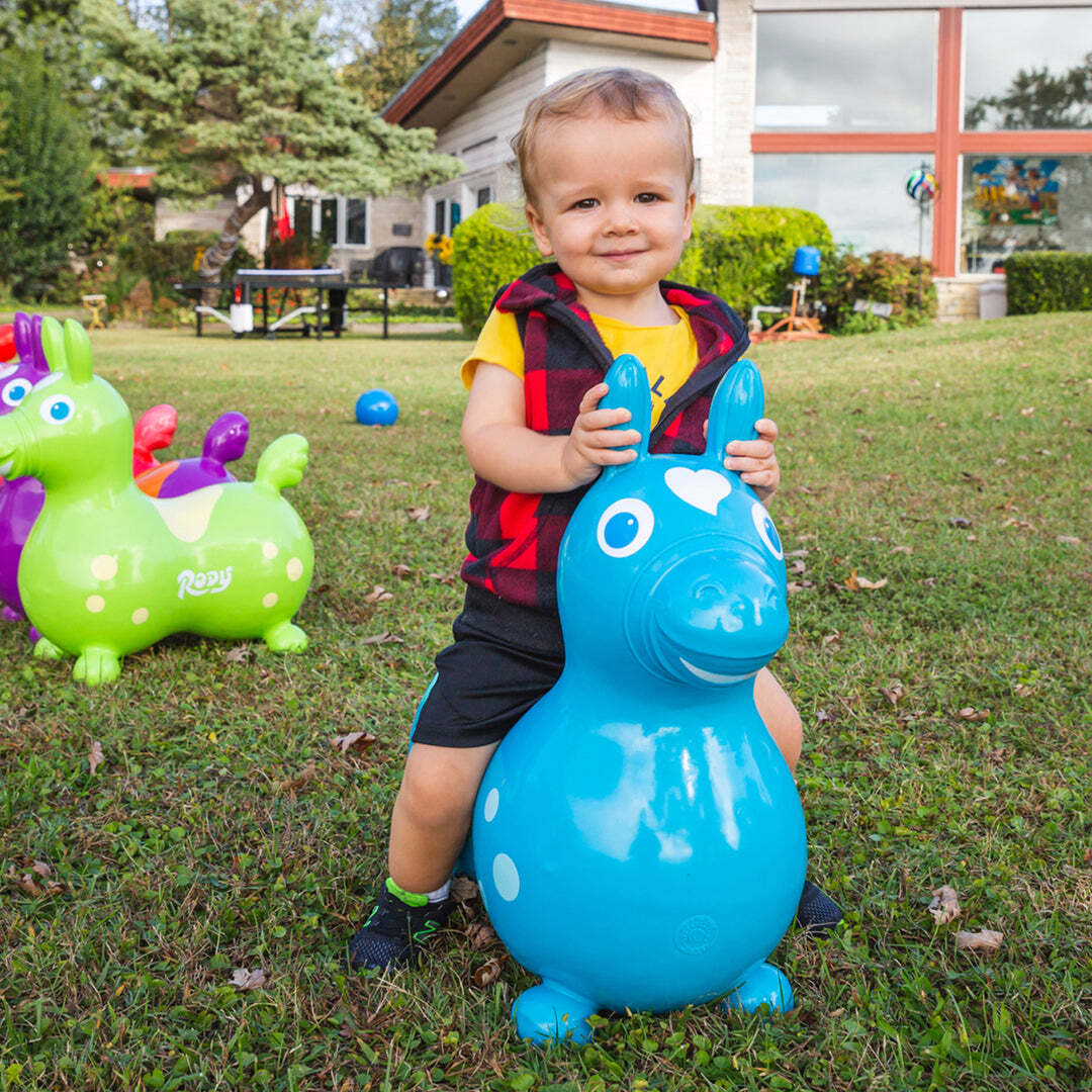 Rody Inflatable Bounce Horse (Blue)