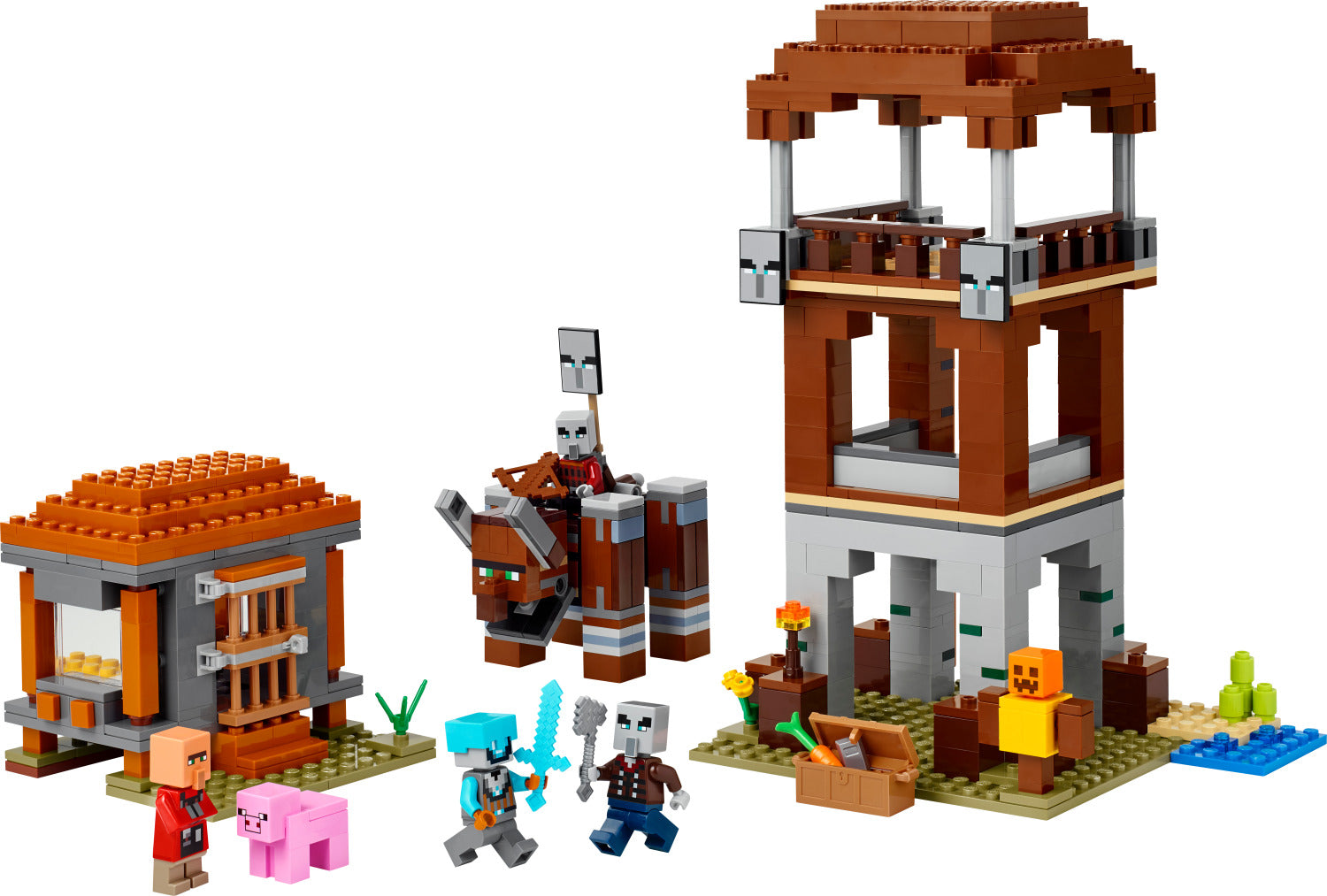 LEGO Minecraft: The Pillager Outpost and Ravager