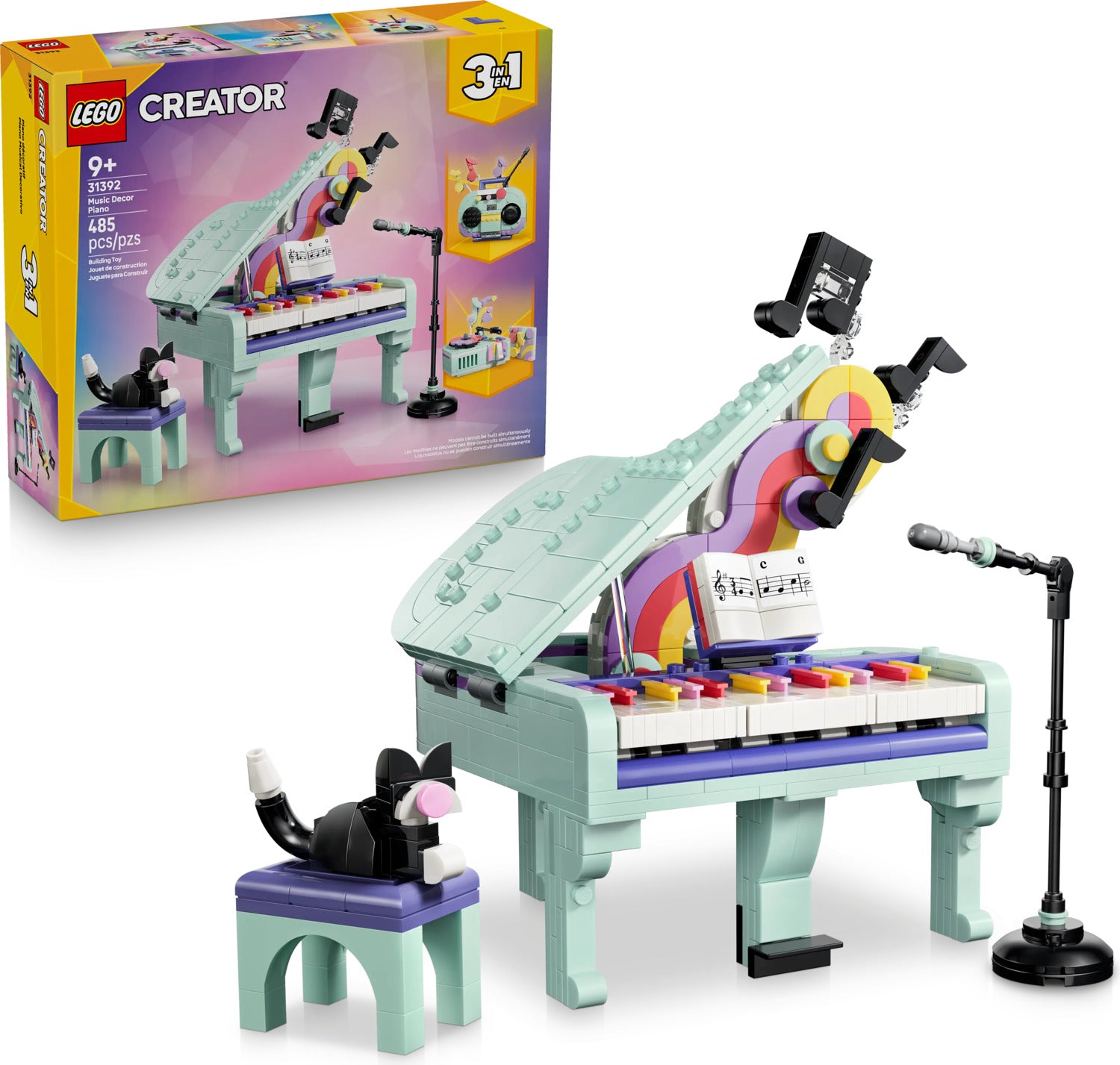 LEGO® Creator Music Decor Piano with Cat