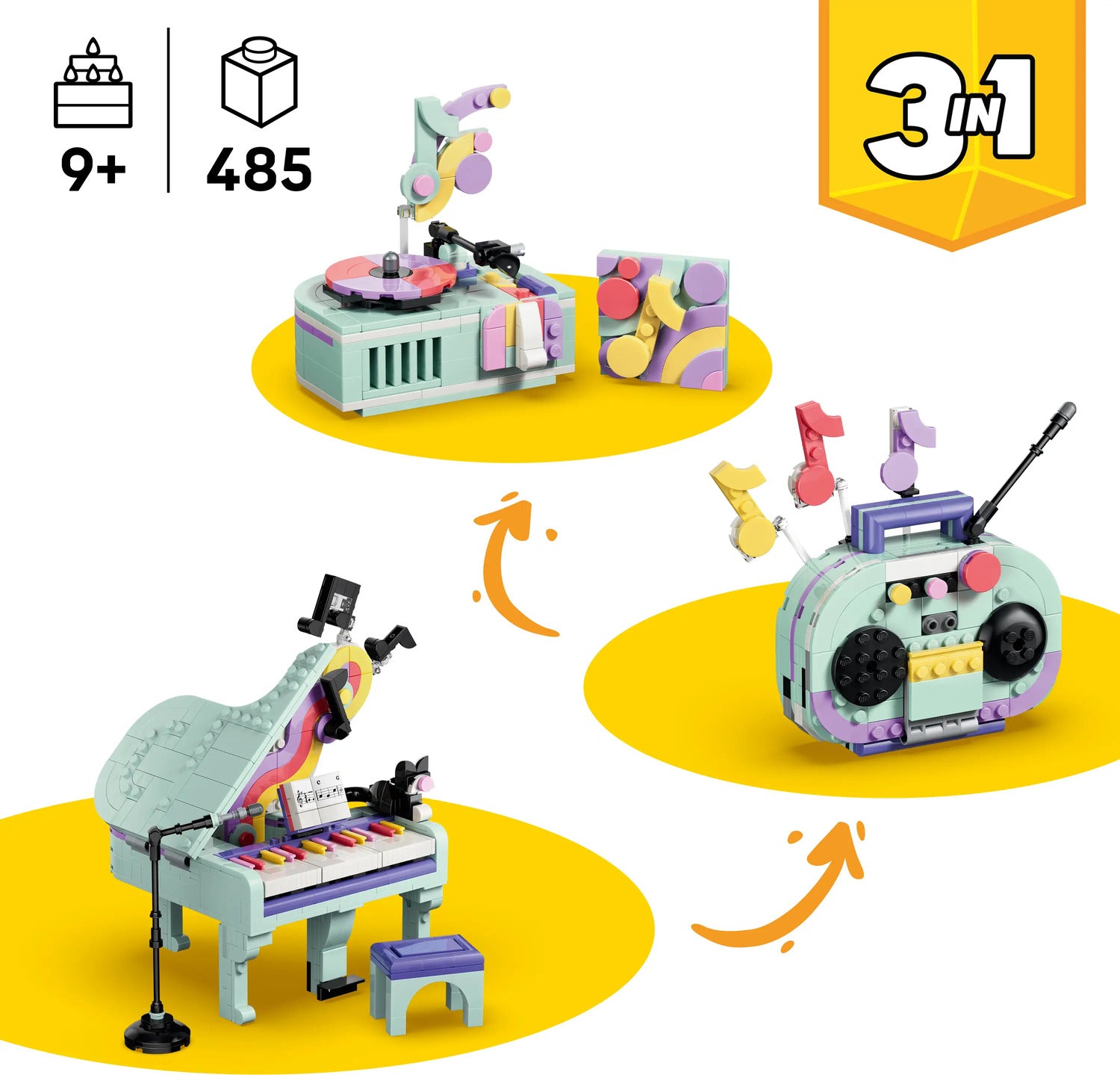 LEGO® Creator Music Decor Piano with Cat