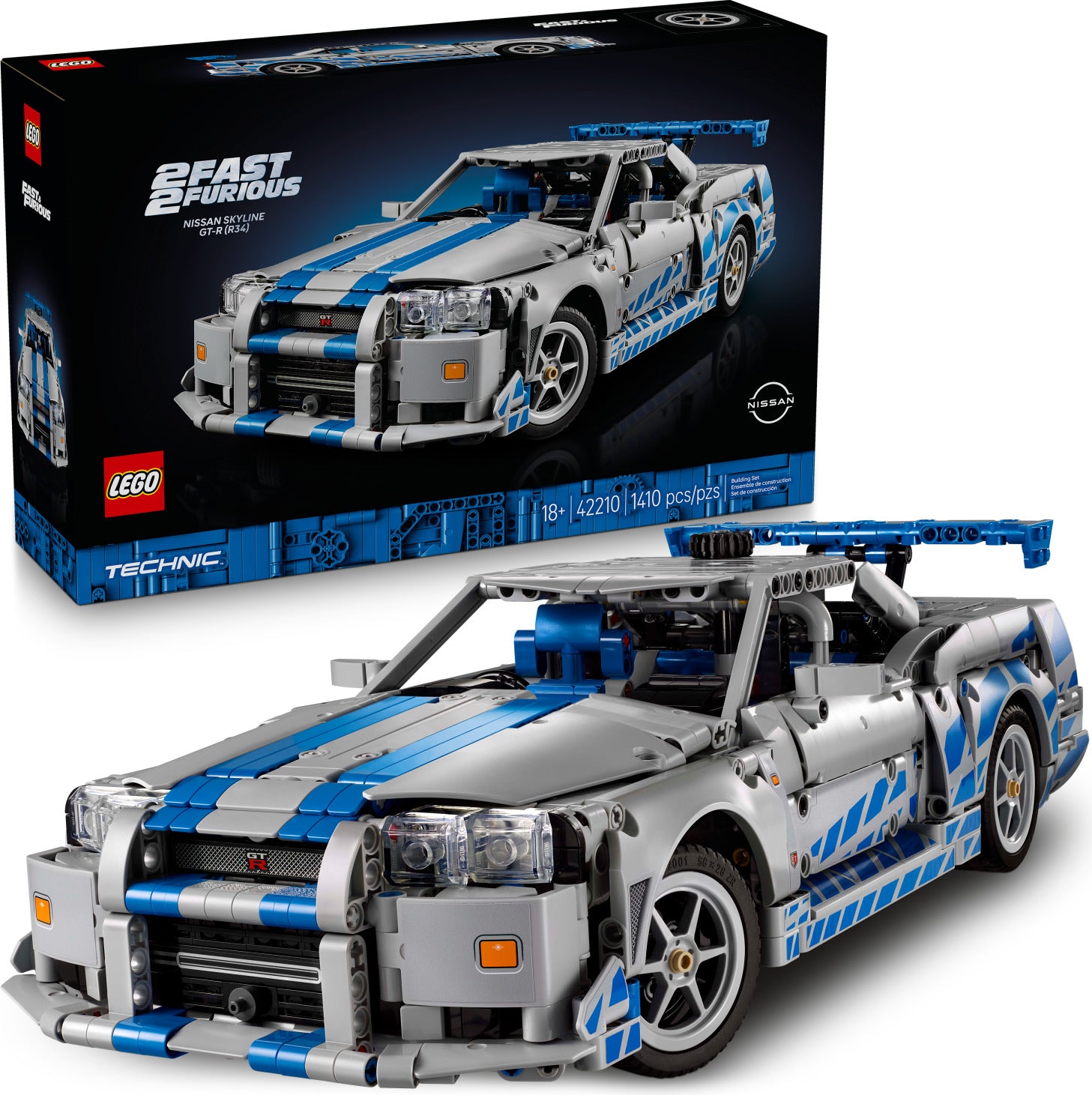 LEGO Technic: 2 Fast 2 Furious Nissan Skyline GT-R (R34) Car