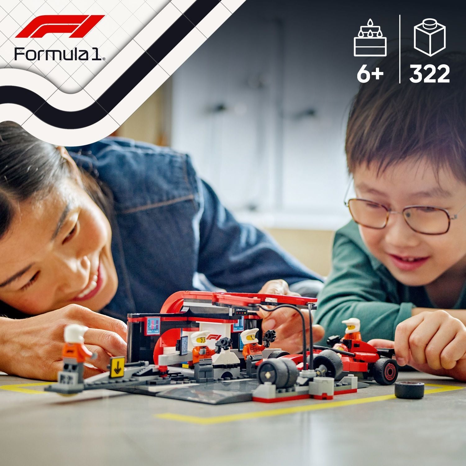 LEGO City Formula 1: F1® Pit Stop & Pit Crew with Ferrari Car