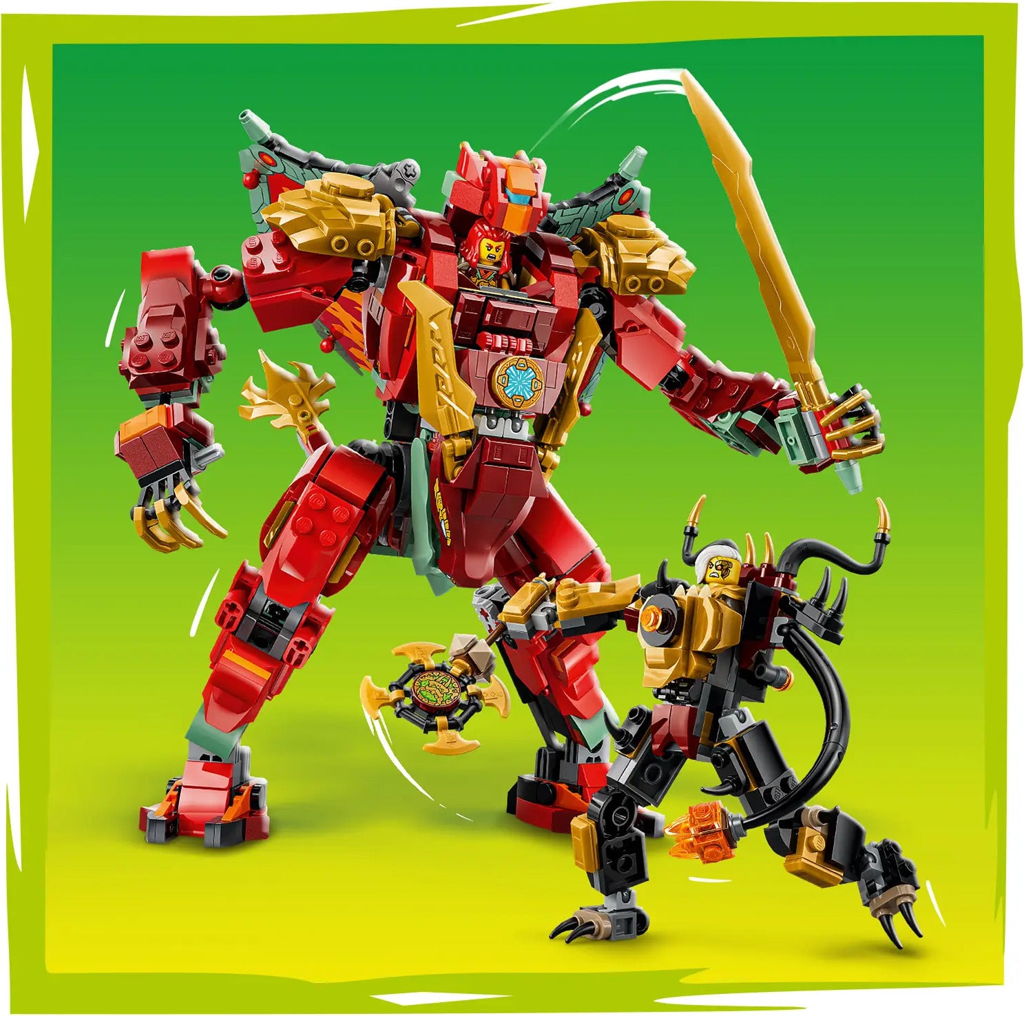 LEGO® NINJAGO® Wyldfyre's Transforming Dragon Mech