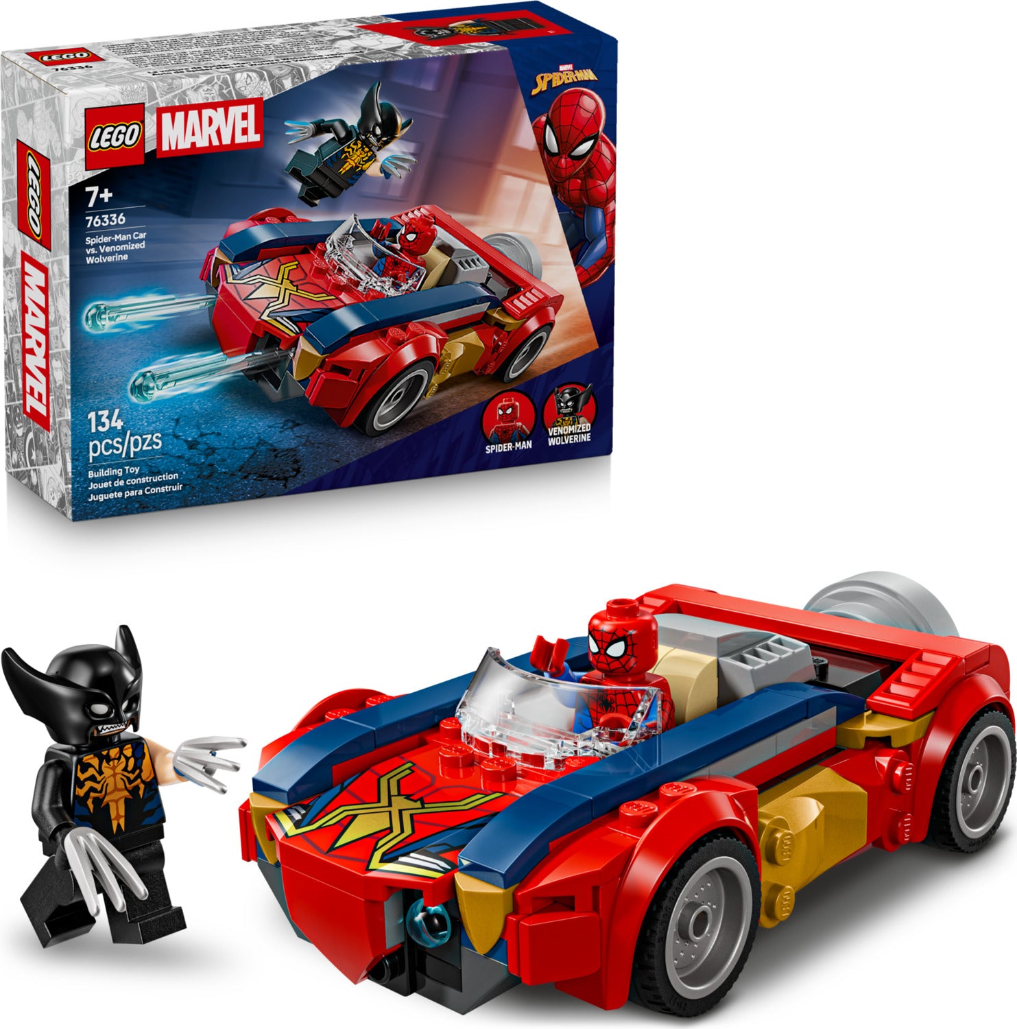 LEGO Super Heroes Marvel: Spider-Man Car vs. Venomized Wolverine