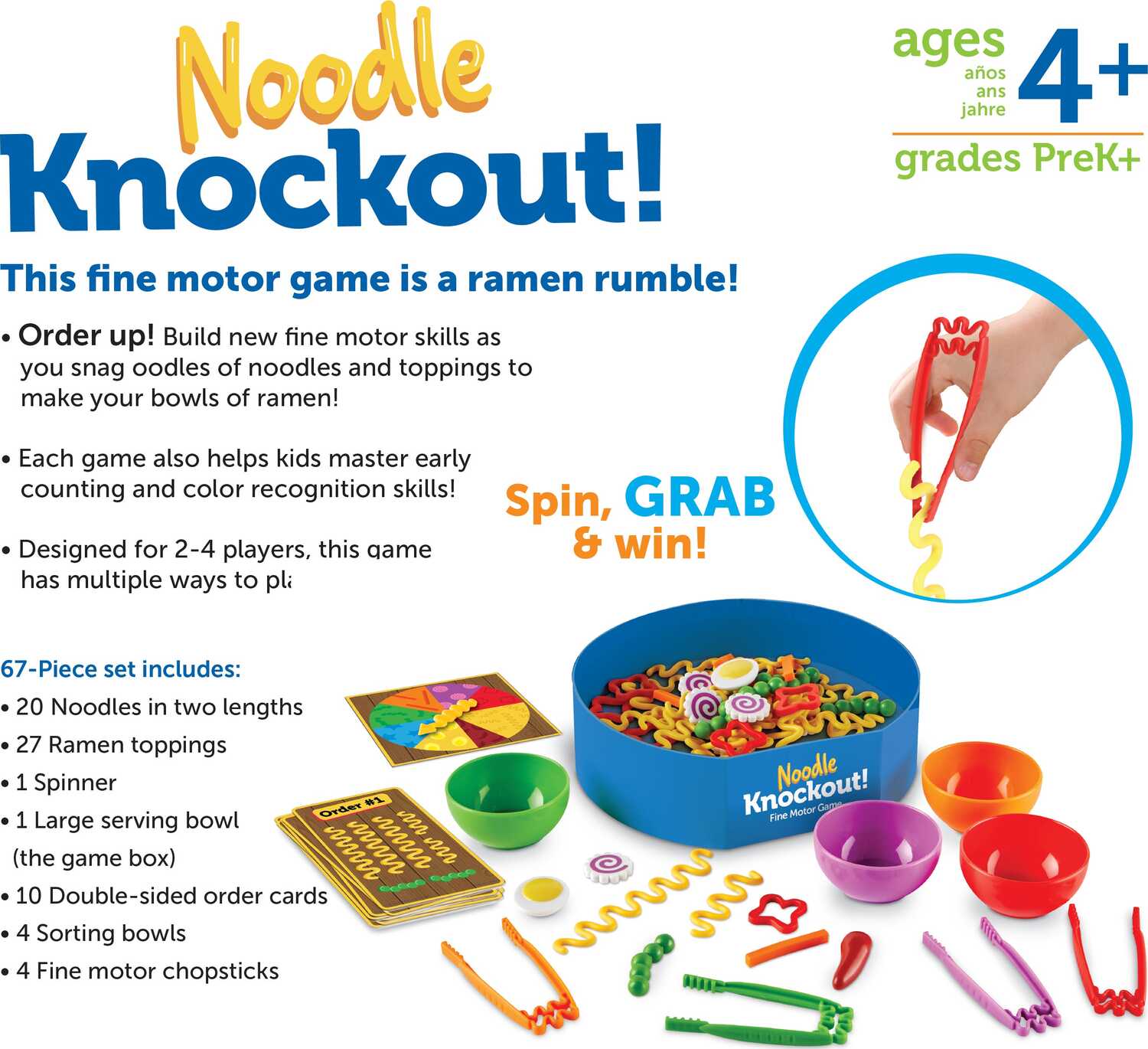 Noodle Knockout™ Fine Motor Game