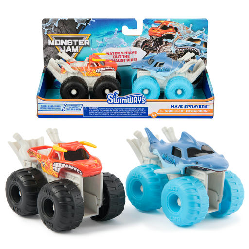 Swimways Monster Jam Wave Sprayers: El Toro Loco & Megalodon