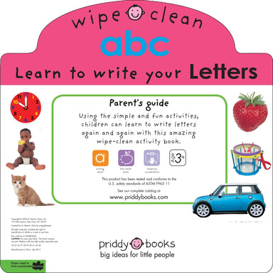 Wipe Clean: Letters: An Introduction to Writing the ABCs with Activities To Do Again and Again!