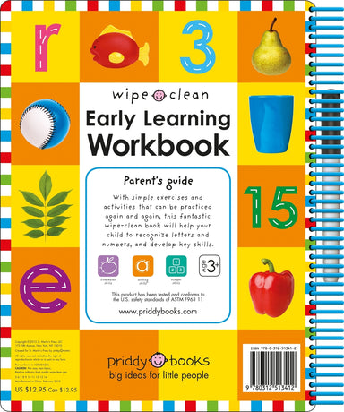 Early Learning Workbook (Wipe Clean Activity Book): With Practical Exercises and Activities To Do Again and Again!