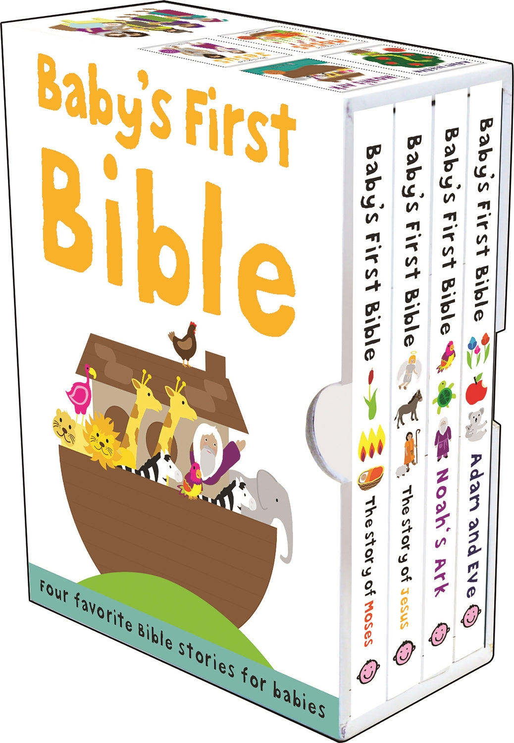 Baby's First Bible Boxed Set: The Story of Moses, The Story of Jesus, Noah's Ark, and Adam and Eve
